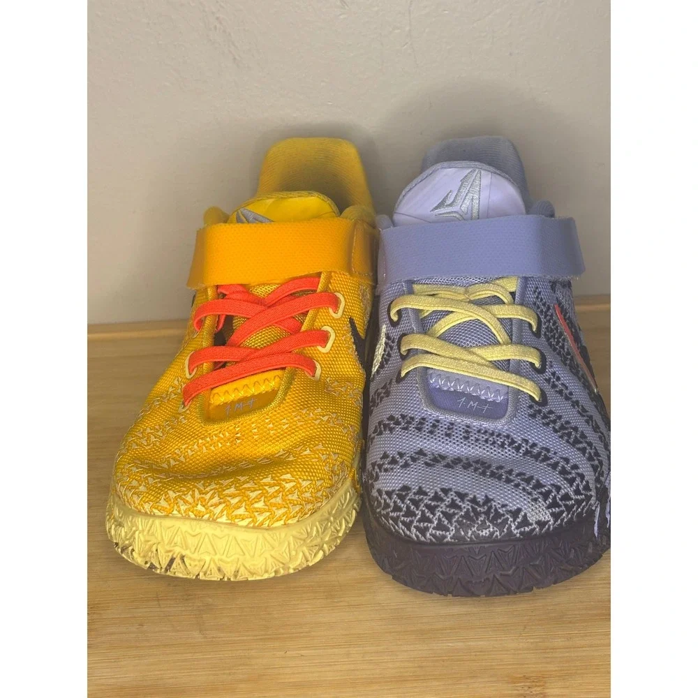Nike Ja 1 Mismatched Yellow Purple Kids Basketball Shoes FB8977-400